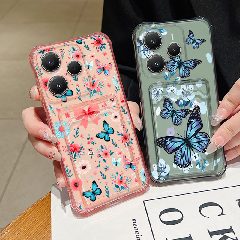 Xiaomi Redmi Note 13 - Weiche TPU-Hülle mit Kartensteckplatz für Xiaomi