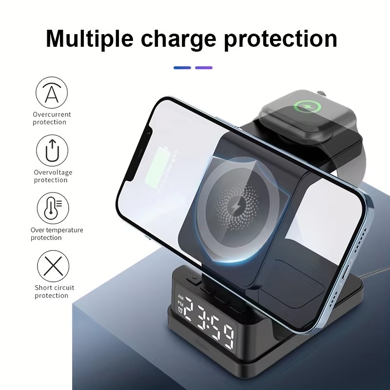 Smartwatch X12 - 4-in-1 magnetisches kabelloses Ladegerät für iPhone