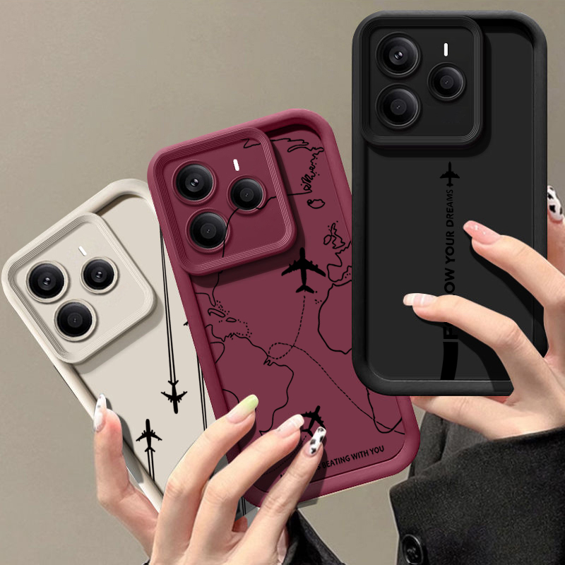 Flugzeugroutenmuster TPU Handy – Xiaomi Redmi Note 13 Bewertung und Preis