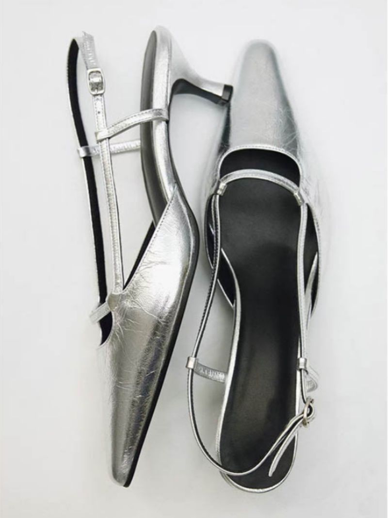 Damen Slingback Spitze Zehen N – Leather Classic Strap Bewertung und Preis