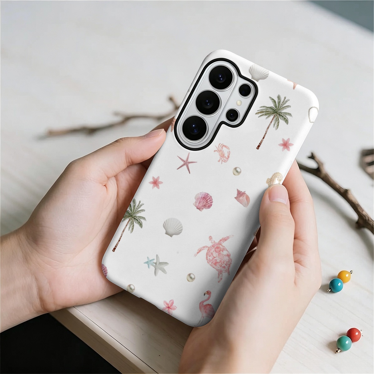 Pink Flamingo Turtle 2-in-1 Du – Samsung Galaxy S24 Bewertung und Preis